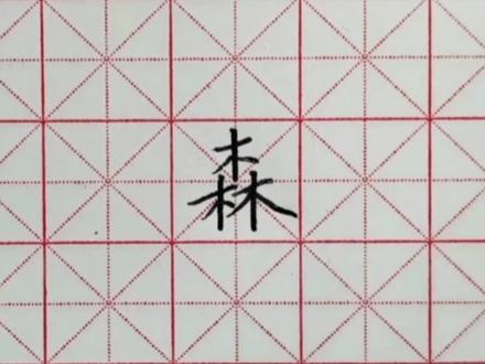 我们一起学汉字吧!每日一字,与字成说!“森” #硬笔楷书 #写字是一种生活 #一起练字 #写字是一种乐趣 #每天学习一点点 #一起学习一起进步