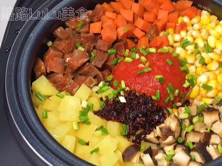 网红懒人饭的做法,营养均衡好吃还省事,快一起来干饭吧#网红懒人饭做法#网红饭 #懒人饭@路路LuLu美食#干饭