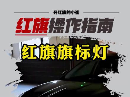 手把手教你驯服红旗的“灵魂旗标灯”!三步到位,解锁光效秀,秒变全场焦点!#红旗 #旗标灯设置