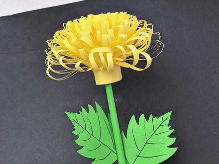 清明节快到啦,找一张A4纸就能做一束好看的清明菊花,缅怀先烈,寄托哀思!#清明节 #手工 #手工diy #亲子手工 #清明节手工