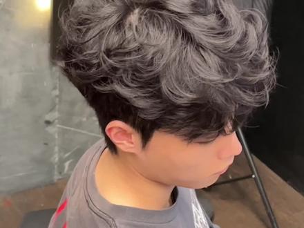 保姆级#凌乱纹理烫 教程,还学不会?#卷毛 #男生烫发 #苏州男士发型设计 #理的one