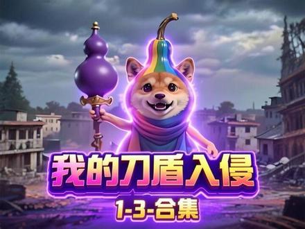 《我的刀盾入侵》1-3合集。 #我的刀盾 #比比拉布 #咕咕嘎嘎 #巴巴博一 #AI创作浪潮计划