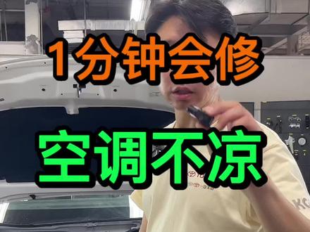 一分钟会修空调不凉 #汽车知识分享 #每天一个用车知识 #汽车专业知识分享 #汽车干货分享 #汽车空调不制冷维修 @武技说车
