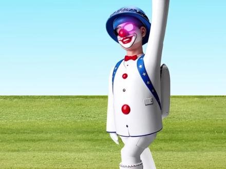 机器人走路摔倒了#火车儿童动画