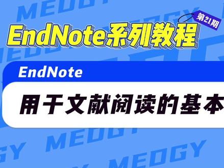 EndNote系列教程第21期:EndNote用于文献阅读的基本方法 #文献管理 #EndNote #知识分享
