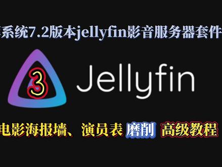 群晖jellyfin影音服务器3电影海报墙、演员表刮削元数据高级教程 #群晖 #NAS #jellyfin
