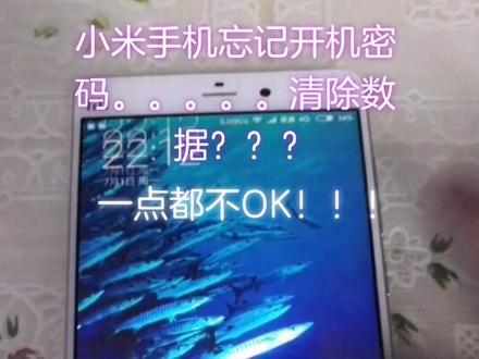 #小米手机 #忘记密码 让#清除数据?一点都不#OK!@小米手机