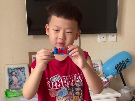 #拼装模型 拼出来个大白鲨🦈~全是创意🥰#大白鲨