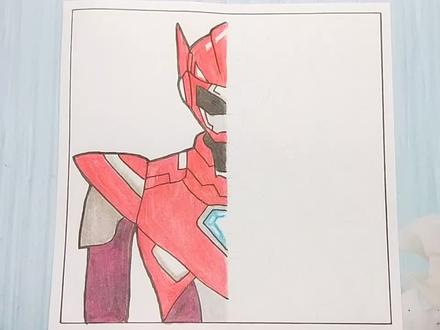 如何用一张纸手绘迷你特工队塞米,一半正义一半黑化,会是啥样?