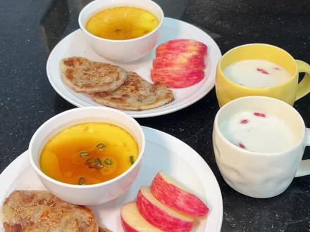 3月19日周四|学生哥早餐,鲜肉饼、鸡蛋羹、燕麦牛奶粥#早餐吃什么 #高中生#家有初中生#妈妈牌美食#生活vlog