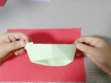 小桃子折纸教程(1)折纸船。 #折纸 #手工diy