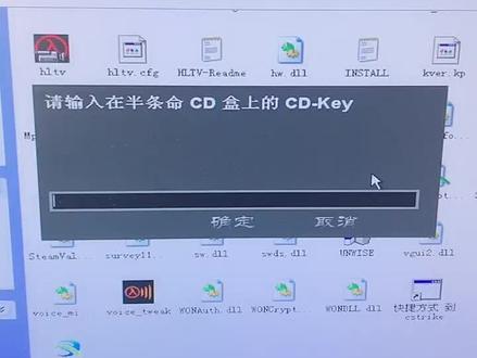 翻出旧电脑,我就想问这么多年谁还记得这个cdkey!#半条命