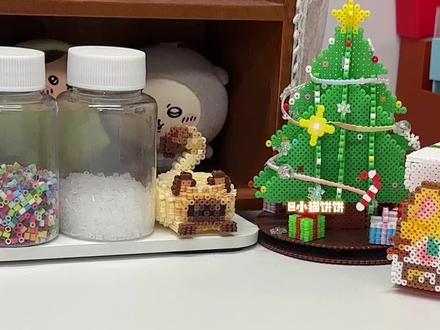 猫车启动!小猫来给你送圣诞礼物啦🎁 #拼豆 #拼豆豆 #拼豆图纸 #圣诞 #圣诞节