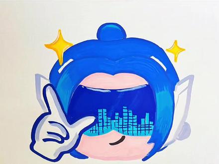 小伙伴们喜欢蓝色吗🥸#和平精英空投开年祝福 #春节联欢玩会 #丙烯马克笔 #表情包 #简笔画