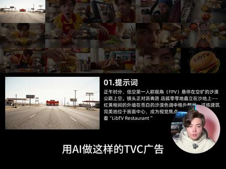 4步完成TVC广告制作!分享我的AI工作流! 今天想和大家分享
如何用LibTV快速制作TVC广告片
我的方法分4步
1.让AI拉片做脚本
2.角色设定和分镜设计
3.AI视频生成
4.后期剪辑
每一步的具体操作
都详细的展示在笔记视频中啦
希望我的方法和AI工作流
对大家有所帮助和启发
#LibTV #青年创作者成长计划 #AI #AI教程 #广告创意