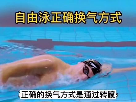 #自由泳教学#游泳技巧 #自由泳 自由泳换气方法 #分享实用游泳技巧