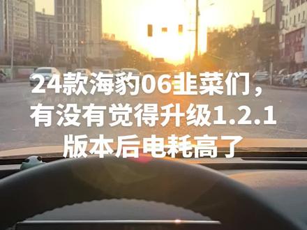 升级1.2.1版本油耗高了?#海豹06dmi #比亚迪 #ota升级 #24款海豹06