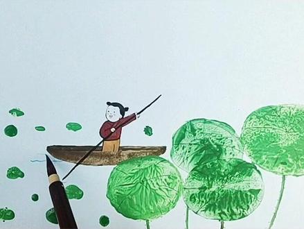#古诗 #儿童画 #小学生 #简笔画 #画画 手绘古诗池上