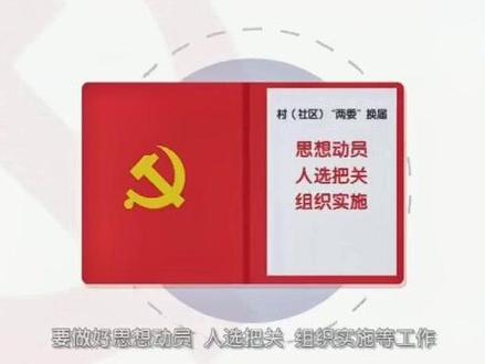 高质量推进村(社区)“两委”换届工作都有“啥程序” 上集