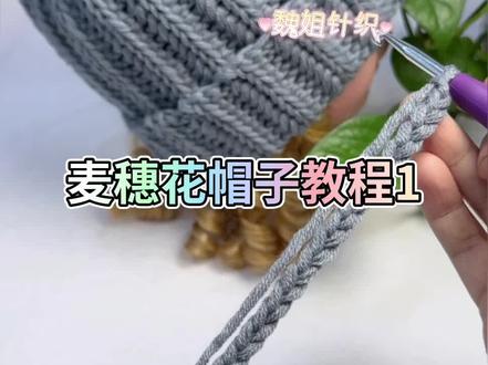 麦穗花帽子教程1#魏姐针织
