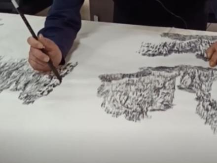 变废为宝 麦秸秆变精美画作#手艺人 #书画艺术 #抖出我的艺术