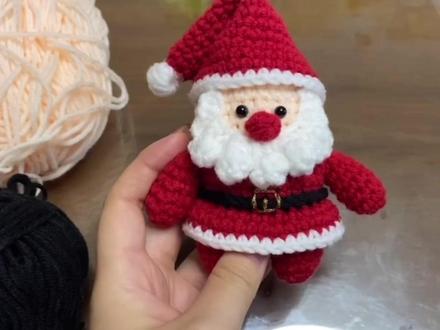 圣诞老人钩织教程 #钩织教程 #钩针编织 #毛线编织 #手工钩织