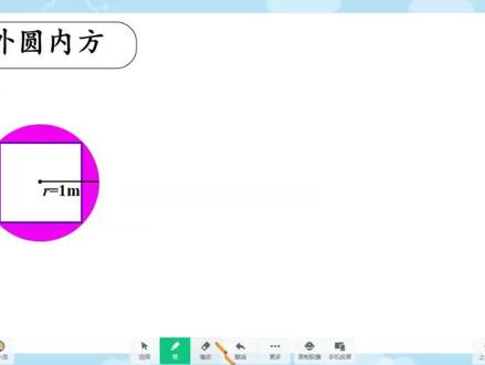 小学数学知识点:外圆内方阴影面积推导公式 一招搞定学霸思维 #小学数学 #圆的面积 #外圆内方 #学霸思维