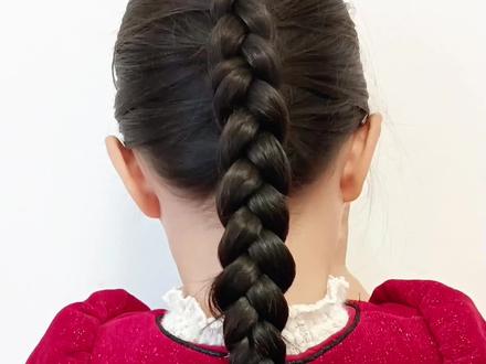 正三股辫和反三股辫慢教程咯#小女孩扎头发详细教程 #简单好看发型 #儿童编发