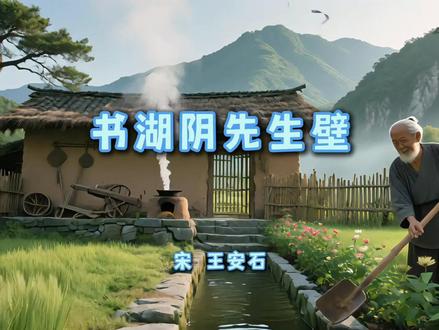 书湖阴先生壁
#即梦AI #古诗词