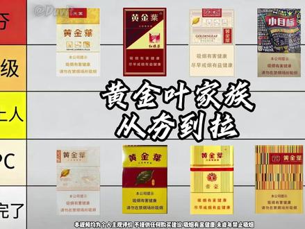 锐评黄金叶家族全系列 #锐评 #黄金叶 #河南中烟 #从夯到拉 #黄金叶天叶