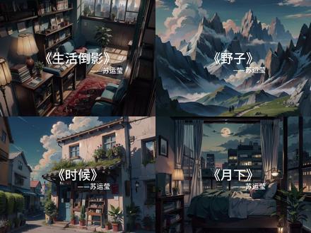 “这世上肯定有某个角落 存在着能完全领会我想表达的意思的人”#苏运莹 #生活倒影 #野子 #时候 #月下