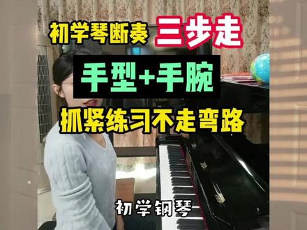 初学琴断奏三步走:手型+手腕,抓紧练习不走弯路!#钢琴 #学钢琴 #家有琴童 #知识创作人