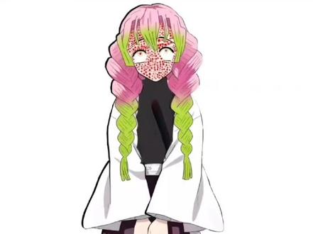 原谅我语言组织不好。#甘露寺蜜璃 #改黑图 #反角色黑