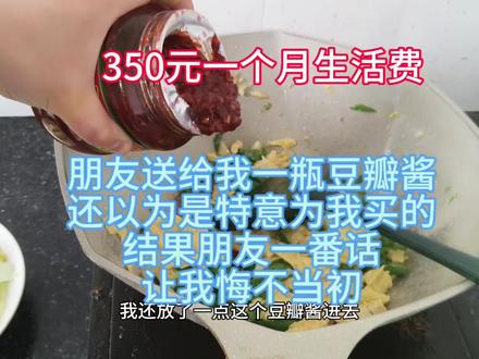 350元一个月生活费,朋友送我一瓶豆瓣酱,知道真相的我真是难受#vlog日常 #vlog十亿流量扶持计划 #难过