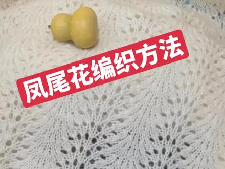 17针四行一组凤尾花,起针17的倍数就可以,片织正面织下针针反面织反针#棒针编织 #手工diy #教程 #编织教程 #凤尾花编织教程