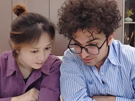 我姐今天的愿望能实现吗?@混血米娜&妮娜 #中外夫妻