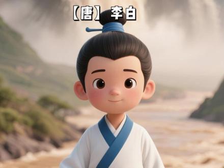 《将进酒》 用ai动画带入古诗#古诗词 #启蒙早教 #语文