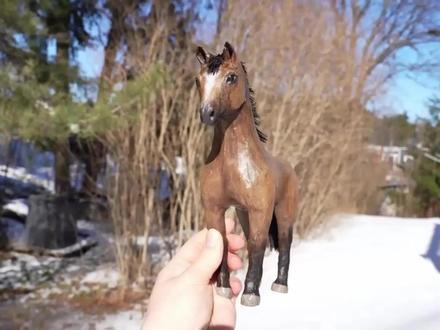 废弃纸壳玩出新花样之纸做小马驹#制作过程 #有趣的创意 #废物利用 #手工 #纸盒改造