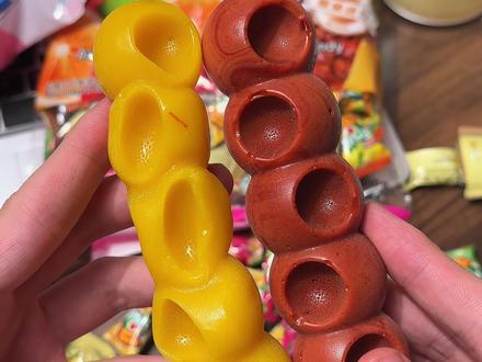 嚼嚼乐详细教程来了!这一根能嚼一整天 真的好过瘾!#嚼嚼乐 #嚼嚼乐糖果 #一种很新的吃法 #荣创专营店 #伦敦软糖