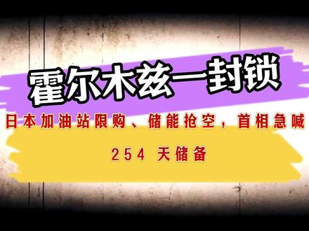 霍尔木兹一封锁,日本彻底慌了?民众排队加油,股市狂泻两千点。 #硬核深度计划 #零基础看懂全球 #理性看世界#全球创作者计划
