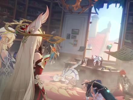 #原神剧情 #艾莉丝 #可莉 #法尔伽 #温迪 泡泡炸出了众人的洋相🌝