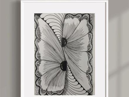 第八十八幅禅绕画,不是很难却很美的一幅画 #绘画过程 #上热搜 #每日分享 #解压 #创作灵感 临摹的是@慢慢吖 老师的画,老师的原创作品都很美,我早期就经常临摹,很喜欢。老师多多出原创哦!@DOU+小助手 @DOU+上热门