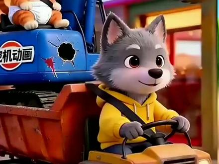 负责的小灰狼把小橘猫的挖掘机送到修理厂_0到3岁早教启蒙动画 负责的小灰狼把小橘猫的挖掘机送到修理厂_0到3岁早教启蒙动画片推荐 _儿童动画 _益智动画 _工程车动画片大全 _抖音合 动画乐园 #动漫动画二次元 #动画片小朋友喜爱动画片 #动画动漫人物 #小朋友故事分享 #少女心