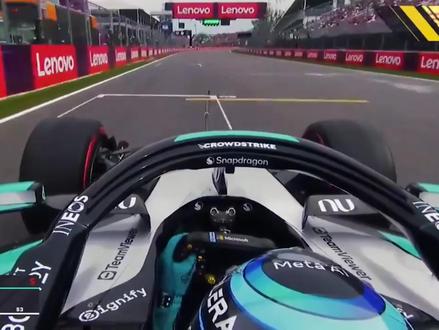 拉塞尔|2026年F1加拿大大奖赛排位赛杆位圈|1.12:578#F1#拉塞尔#加拿大大奖赛#梅奔#杆位