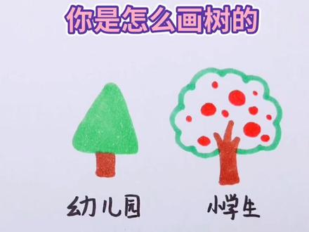 你是怎么两树的#简笔画 #我要上热门