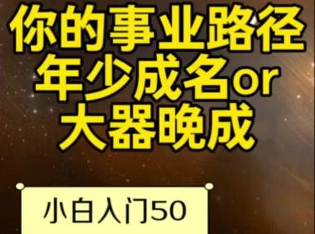 小白入门50-星盘看你的事业路径 年少成名马蹄疾,大器晚成坐的稳#真实生活分享计划#星座 #星盘 #事业 #工作