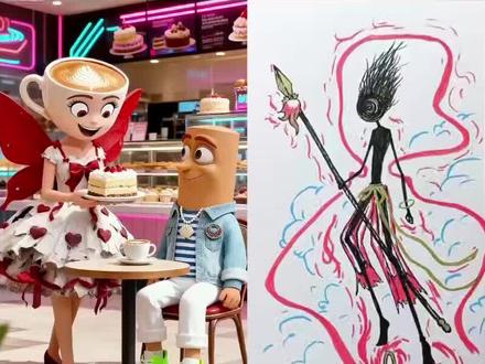 看动漫学画画#动画动漫 #动画 #山海经 #简笔画