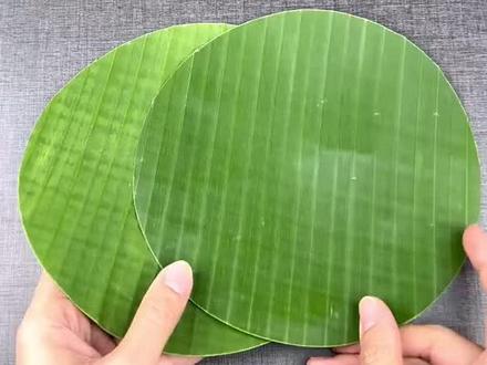 用芭蕉叶制作碗教程 #看过来 #芭蕉叶 #环保