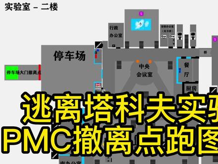 逃离塔科夫实验室PMC撤离点跑图介绍 #逃离塔科夫 #逃离塔科夫攻略 #射击游戏 #fps游戏 #暗区突围