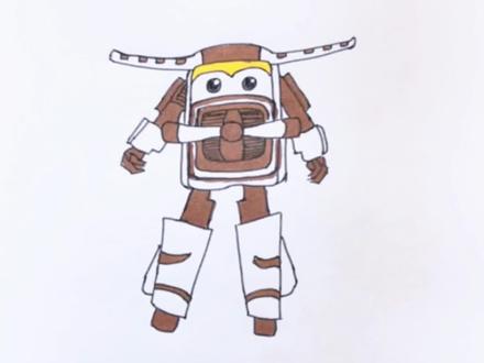 #创作灵感 超级飞侠卡文来啦#画画 #简笔画 #超级飞侠 #动画